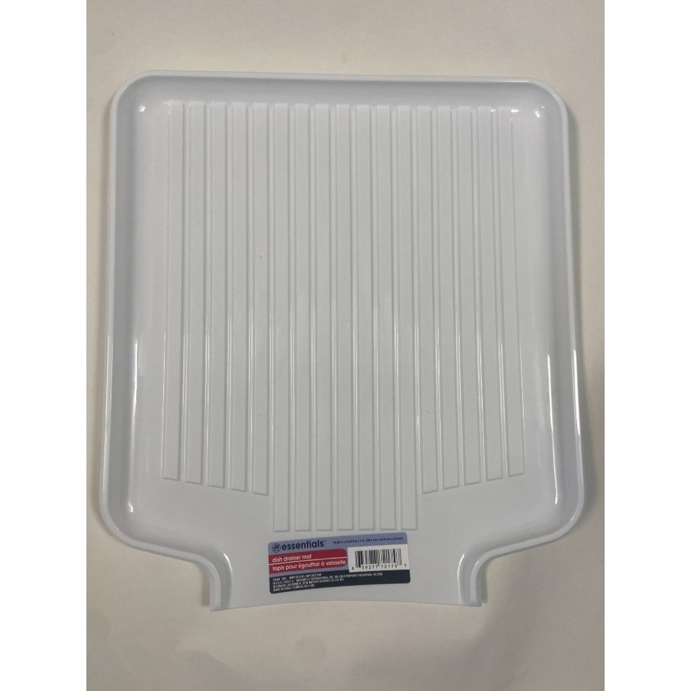 Essentials White Dish Draining Tray